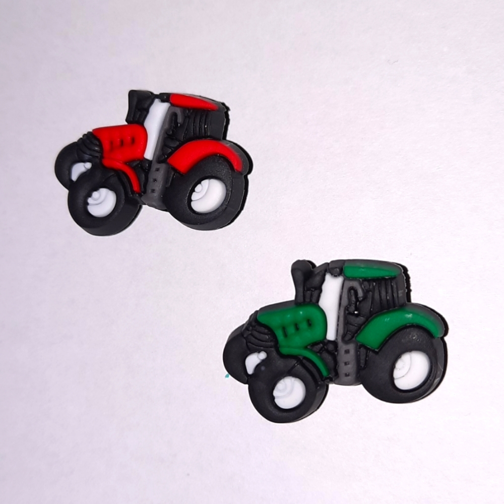 Set of Tractor Croc Charms